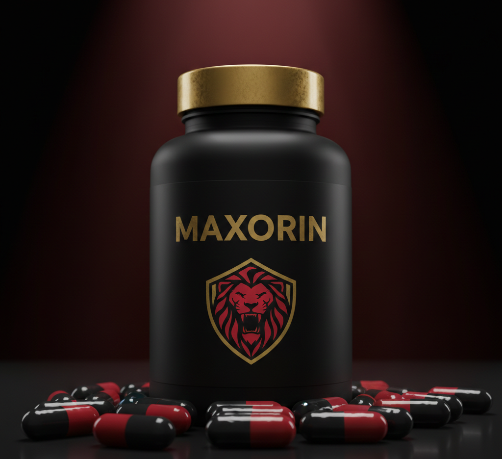 Maxorin — complemento alimenticio de sornixa, envase de 60 cápsulas